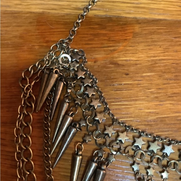 Gothic Spike Layered Necklace - Picture 5 of 7